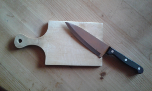 Brettchen Messer